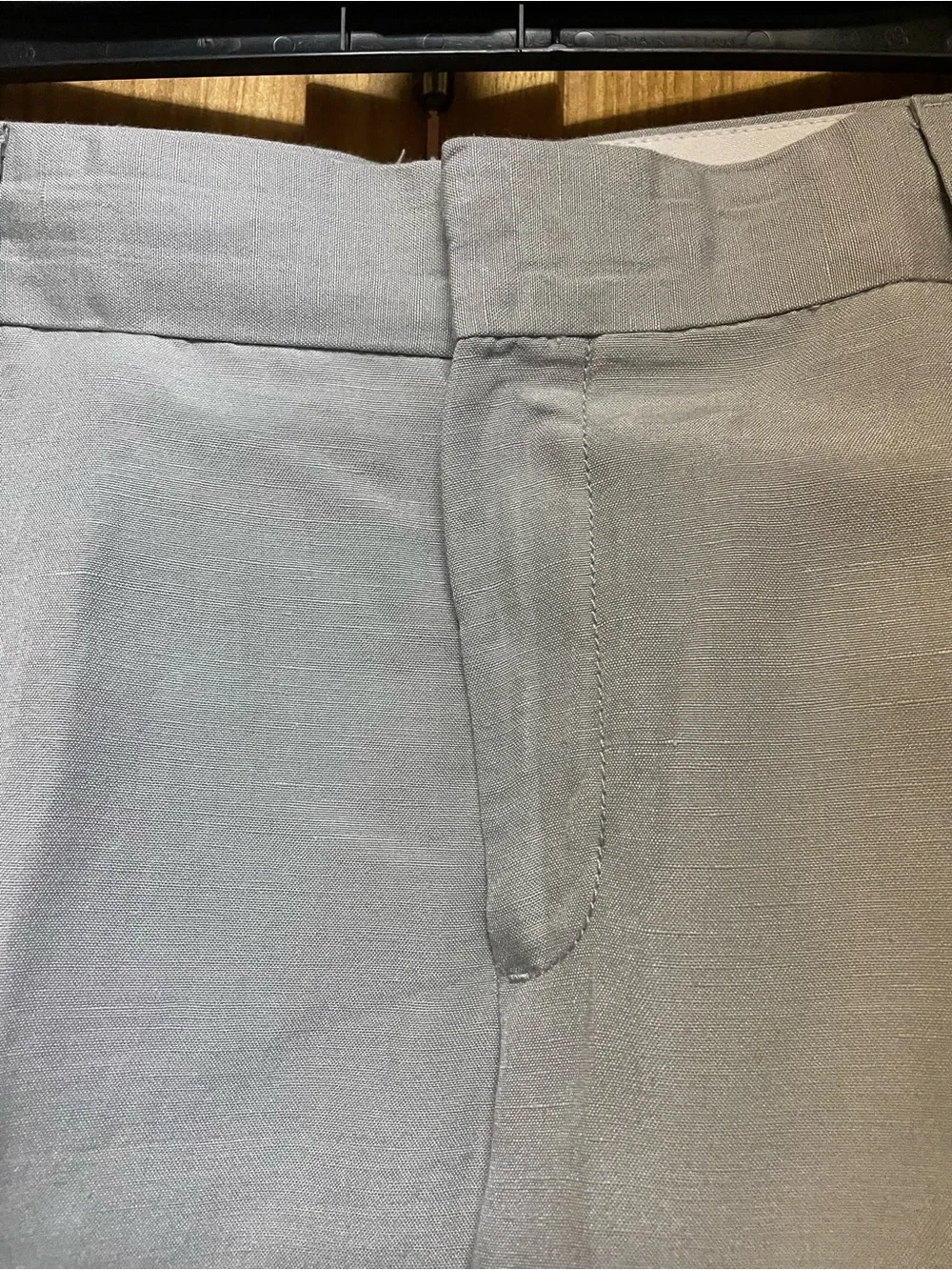 Banana Republic Women’s Light Gray Linen Blend Trouser Pants